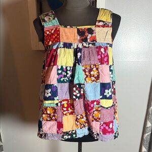 Nataraj 100% Cotton Bohemian Patchwork Tank